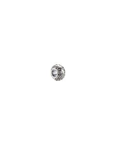 Sterling Silver 10x5.75mm Decorative Bead