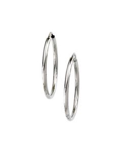 Hoop Earring 14K White Gold Each 22.00 Mm