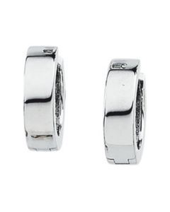 Hinged Earring 14K White Gold 14.50 Mm