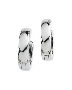 Hinged Earring 14K White Gold 12.00 Mm