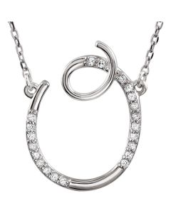 Diamond Initial Necklace 