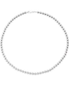 Sterling Silver 6mm Hollow Bead 18