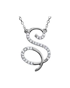 Diamond Initial Necklace 