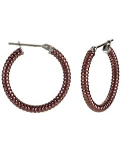 Amalfi&trade; Immersion Plated Stainless Steel Shrimp Hoop Earrings