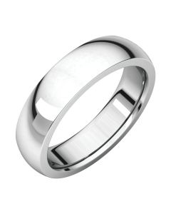 Platinum 6mm Heavy Comfort Fit Band