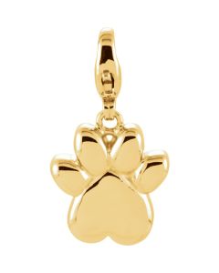 Charming Animals&trade; Paw Print Charm