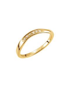 Stackable Diamond Wave Ring