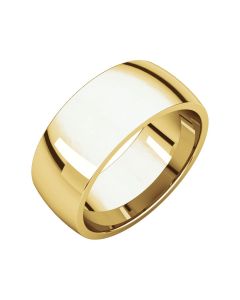 10kt Yellow 8mm Light Comfort Fit Band