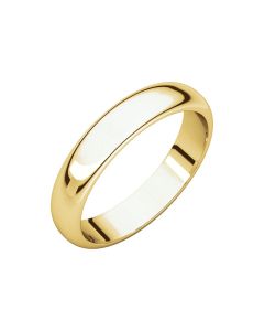 18kt Yellow 4mm Half Round Band