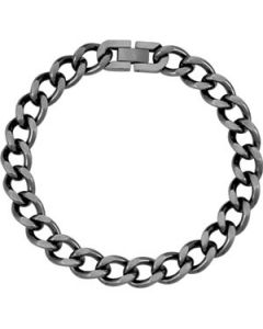 10.00 Mm Oxidized Curb Bracele N\A  09.00 Inch