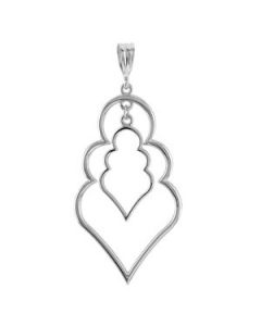 Precious Metal Fashion Pendant Sterling Silver  37X21.25 Mm  Metal Fashion Pendant