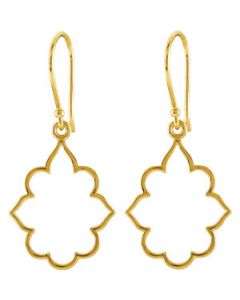 Precious Metal Fashion Earrings 14K Yellow Gold Pair 17.75X14.25 Mm Precious Metal Fashion Earring