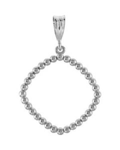 Precious Metal Fashion Pendant 14K Yellow Gold 21.5X21.5  Metal Fashion Pendant