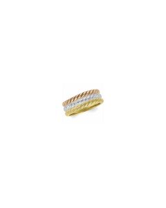 2mm Tri-Color Rope Design Stacking Bands