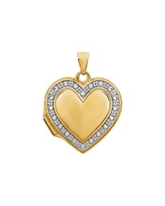 14kt Two-Tone Heart Locket