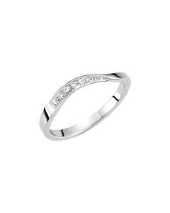 Stackable Diamond Wave Ring