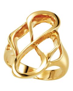 14kt White Freeform Ring