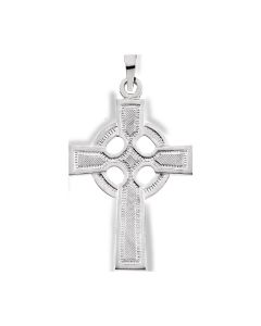 Sterling Silver 28x20mm Celtic Cross Pendant