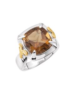 Genuine Honey Quartz Ring