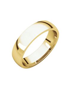 14kt Yellow 5mm Light Comfort Fit Band