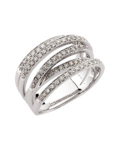 14kt White 1/2 CTW Diamond Fashion Ring