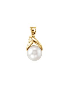 14kt Yellow 6mm Akoya Cultured Pearl Pendant