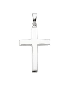 14kt White Cross Pendant