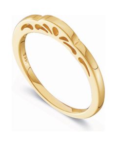 Ladies Metal Fashion Ring 14K Yellow Gold 