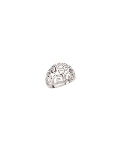 Sterling Silver Metal Fashion Scroll Ring