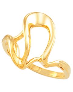 Metal Fashion Ring 14K Yellow Gold Ring