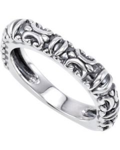 Stackable Metal Fashion Ring Sterling Silver  
