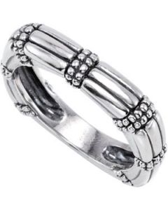 Stackable Metal Fashion Ring Sterling Silver  