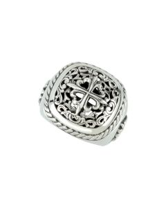 Sterling Silver Design Ring Size 7
