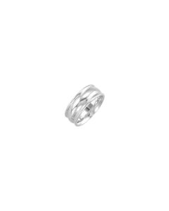 Sterling Silver 8mm Design Band Size 9