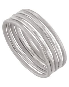 Set Of 5 Stackable Rings Sterling Silver  Size 09.00 Set Of 5 Stackable Rings