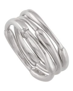 Set Of 3 Stackable Rings Sterling Silver  Size 08.00 Set Of 3 Stackable Rings