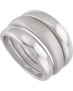 Set Of 3 Stackable Rings Sterling Silver  Size 09.00 Set Of 3 Stackable Rings