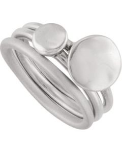 Set Of 3 Stackable Rings Sterling Silver  Size 09.00 Set Of3 Stackable Rings