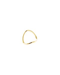 14kt Yellow V Shaped African Band