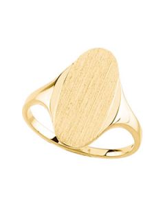 Signet Ring 14K White Gold Ring