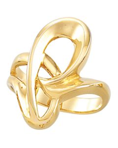 Metal Fashion Ring 14K White Gold Ring
