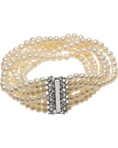 Sterling Silver Freshwater Cultured 7-Strand 7.5