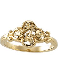 Metal Fashion Ring 14K Yellow Gold Ring
