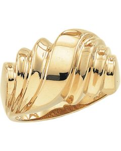 Metal Fashion Ring 14K Yellow Gold Ring