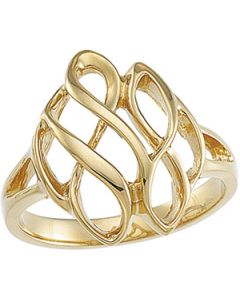 Metal Fashion Ring 14K Yellow Gold Ring
