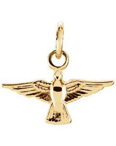 14kt White 12x18mm Dove Pendant