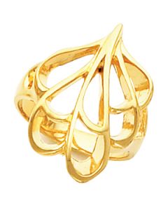 Metal Fashion Ring 14K Yellow Gold Ring
