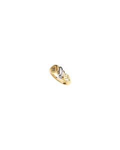 14kt Yellow/White Metal Fashion Ring 