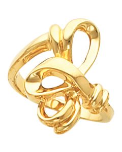 Metal Fashion Ring 14K Yellow Gold Ring