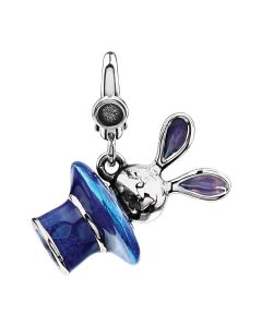 Enamel Bunny in Magician Hat